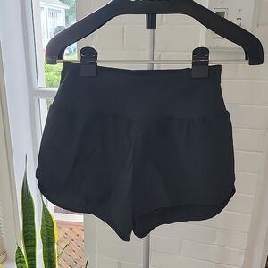 Women's Black Athletic Shorts, Small